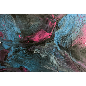 Friandise Glacée - tableau abstrait art mural artisanal - Noemie Pinard Art
