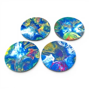 Kit #1 - 4 sous-verres artisanaux - Noemie Pinard Art