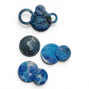 Kit 4 aimants cercles artisanaux fabriqués - Noemie Pinard Art